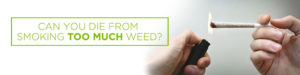 can you die from smoking too much weed