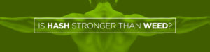 is hash stronger than weed